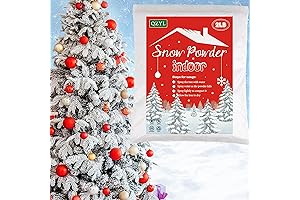 Nieve Artificial Autoadhesiva, 2 lb de Polvo para Árbol de Navidad, Decoraciones...