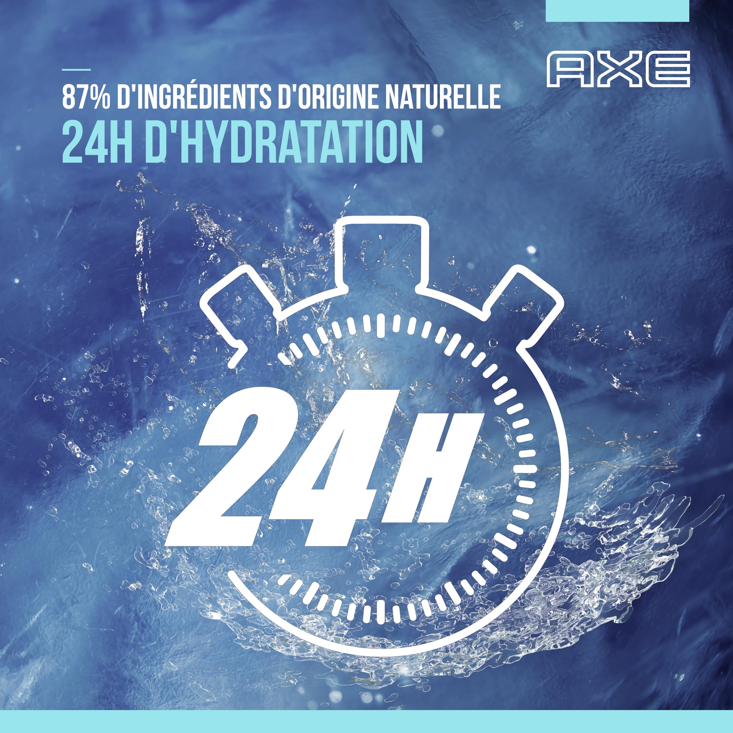 Axe Ice Chill 5-in-1-Duschgel, Duft Eisminze & Zitrone, 24 Stunden feuchtigkeitsspendend, 87% Inhaltsstoffe natürlichen Ursprungs – 12 x 250 ml