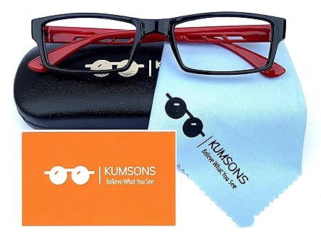 Kumsons  Kids Blue Ray Cut Anti-Glare Protection Computer/Mobile Screen Eye Glasses| Zero Power Computer Light Protection | Best For Online Classes | Coding Classes for kids | 5 to 12 years old