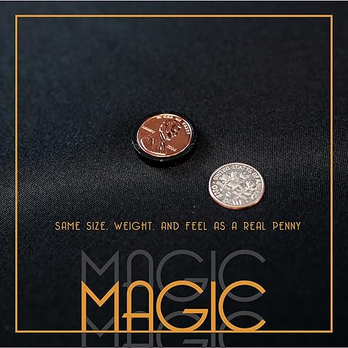 Miniatura 5 de London Magic Works Juego de engaño de monedas TM, juego de trucos de diez y centavo, paquete de 2, incluye más de 15 trucos