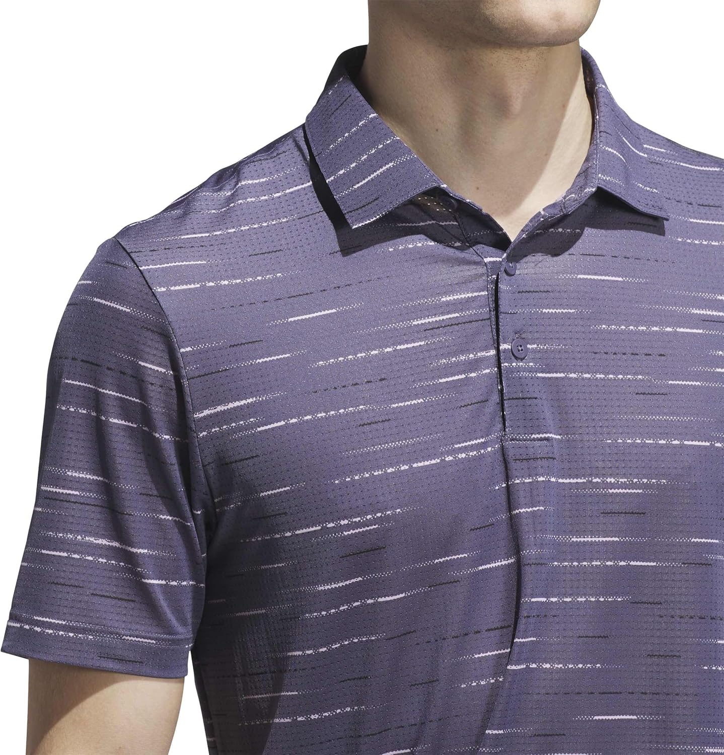 adidas Men's Ultimate365 Mesh Glimmer Print Polo Shirt