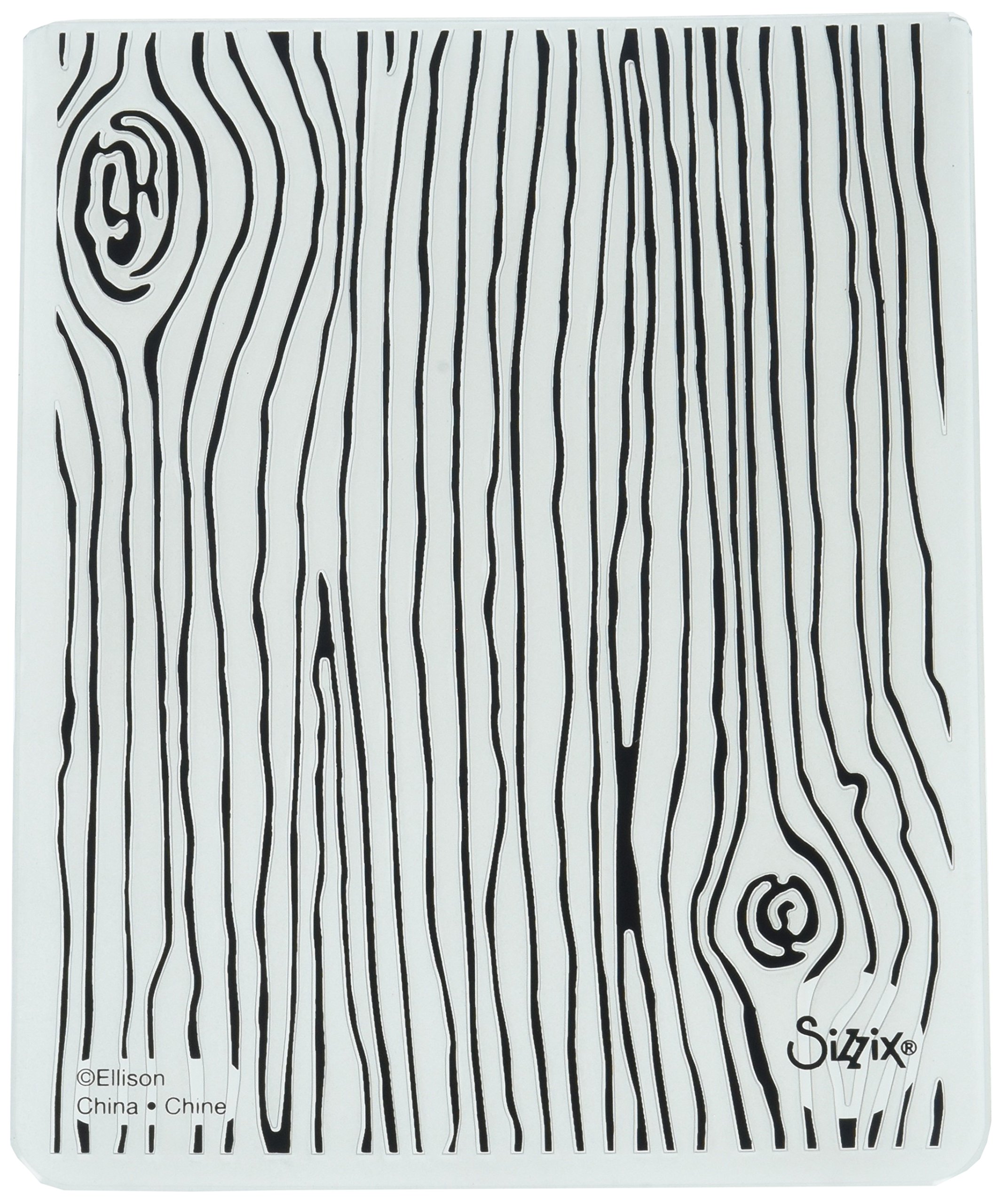 Sizzix 661925 No.4 Woodgrain Textured Embossing Folder