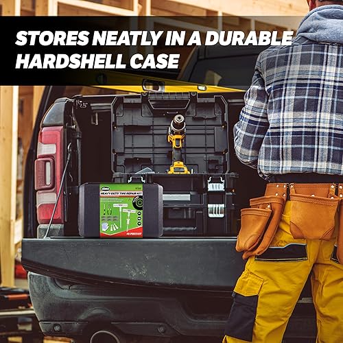 Miniatura 5 de Slime 20503 - Kit de enchufe de reparación de neumáticos planos, resistente, universal, kit completo de enchufe de 40 piezas