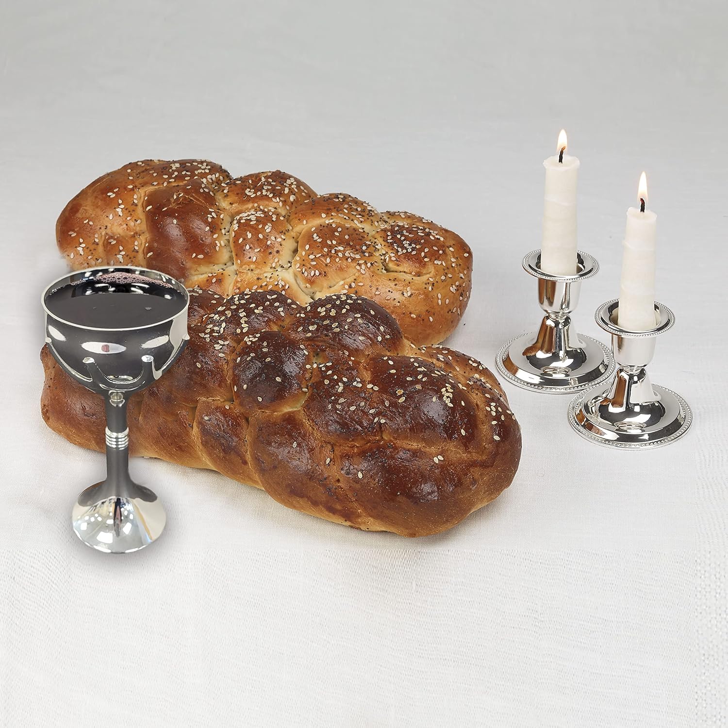 6.5" Gold and Silver Tree of Life Judaic Kiddush Cup