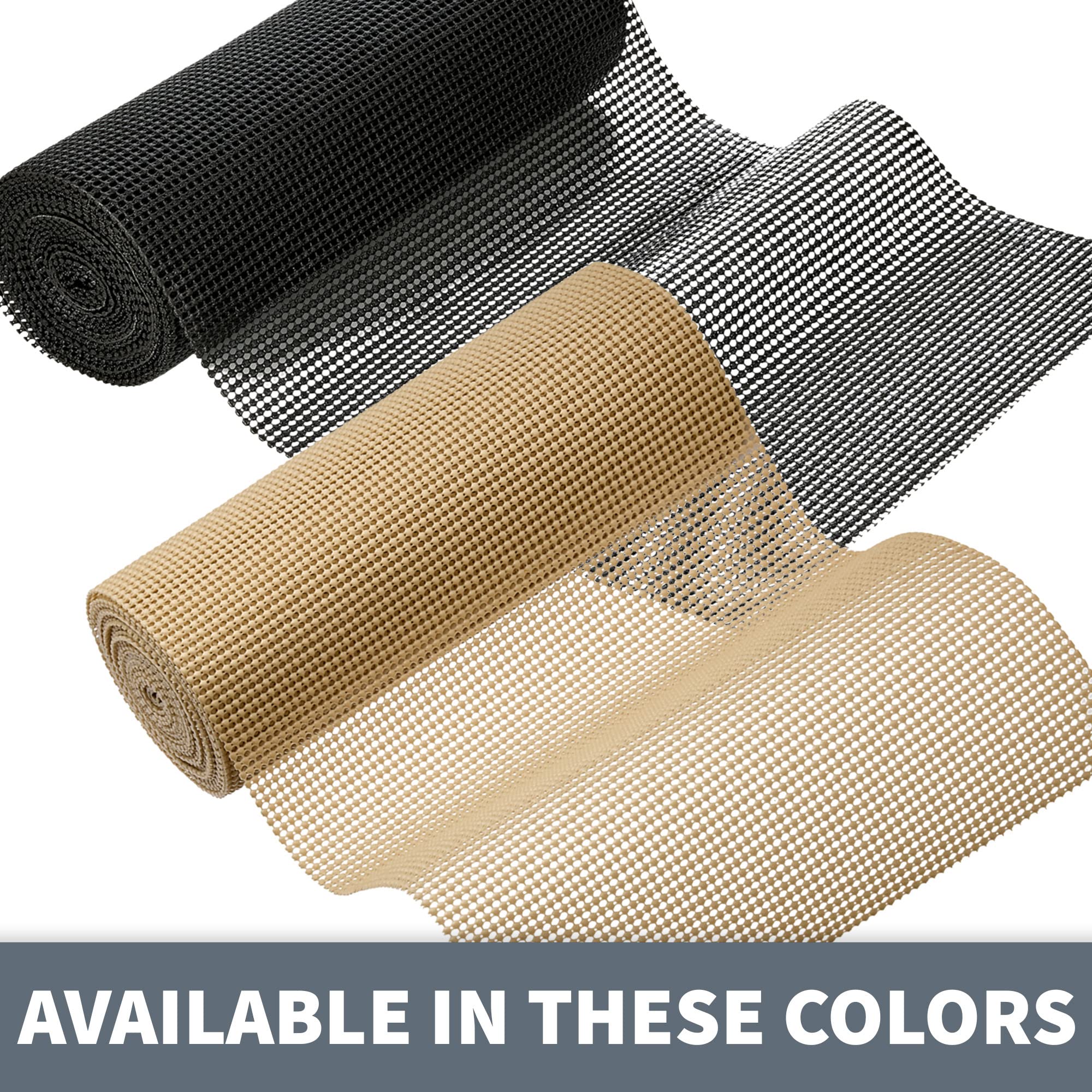 Revestimiento para cajones y gabinetes, 12 Pulgadas x 20 pies, Cortado a Medida, no Adhesivo, Duradero, Antideslizante, fácil instalación, Fuerte Agarre para Cocina, estantes y baño, Color