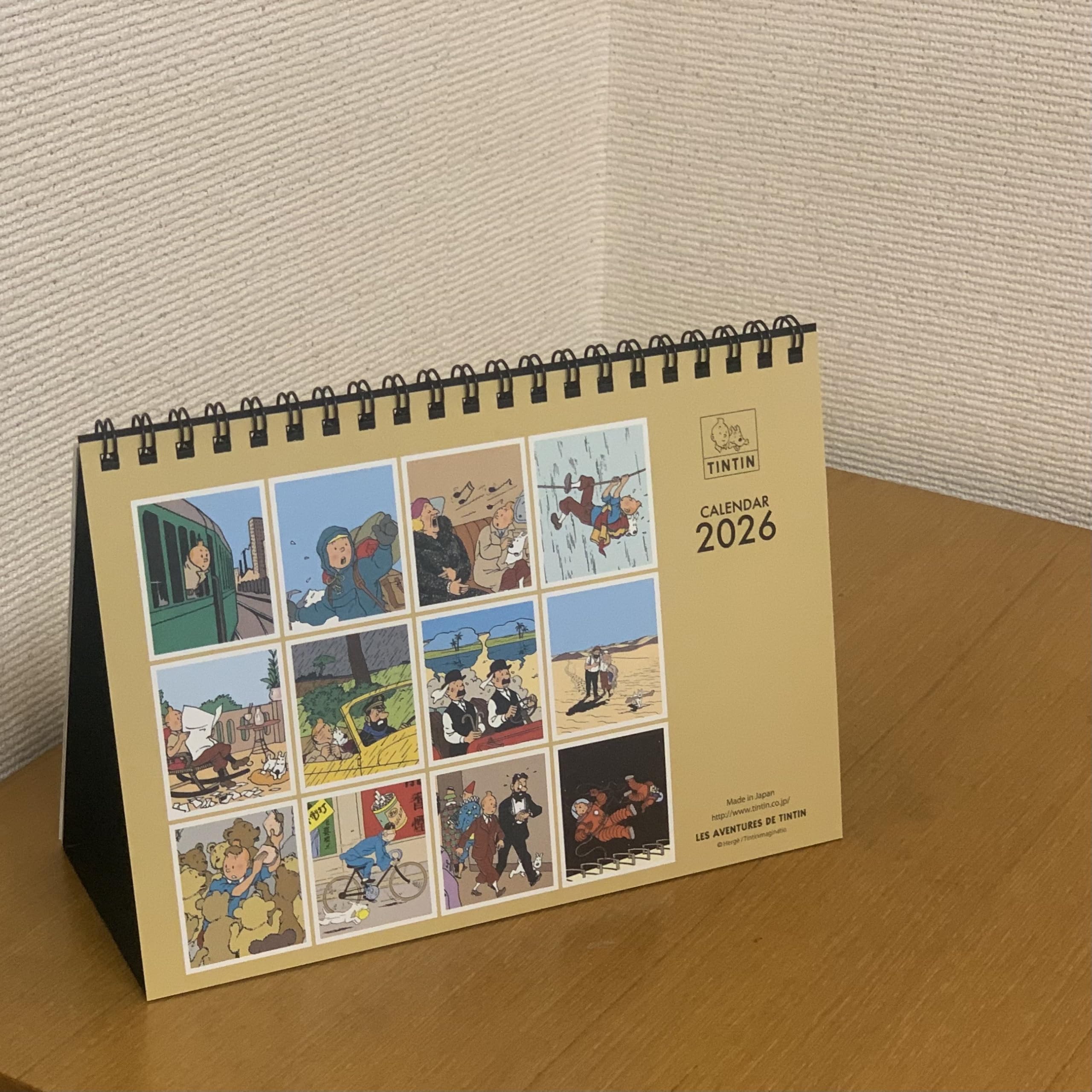 Amazon | 【ネコポス投函】[タンタンの冒険] デスクトップカレンダー