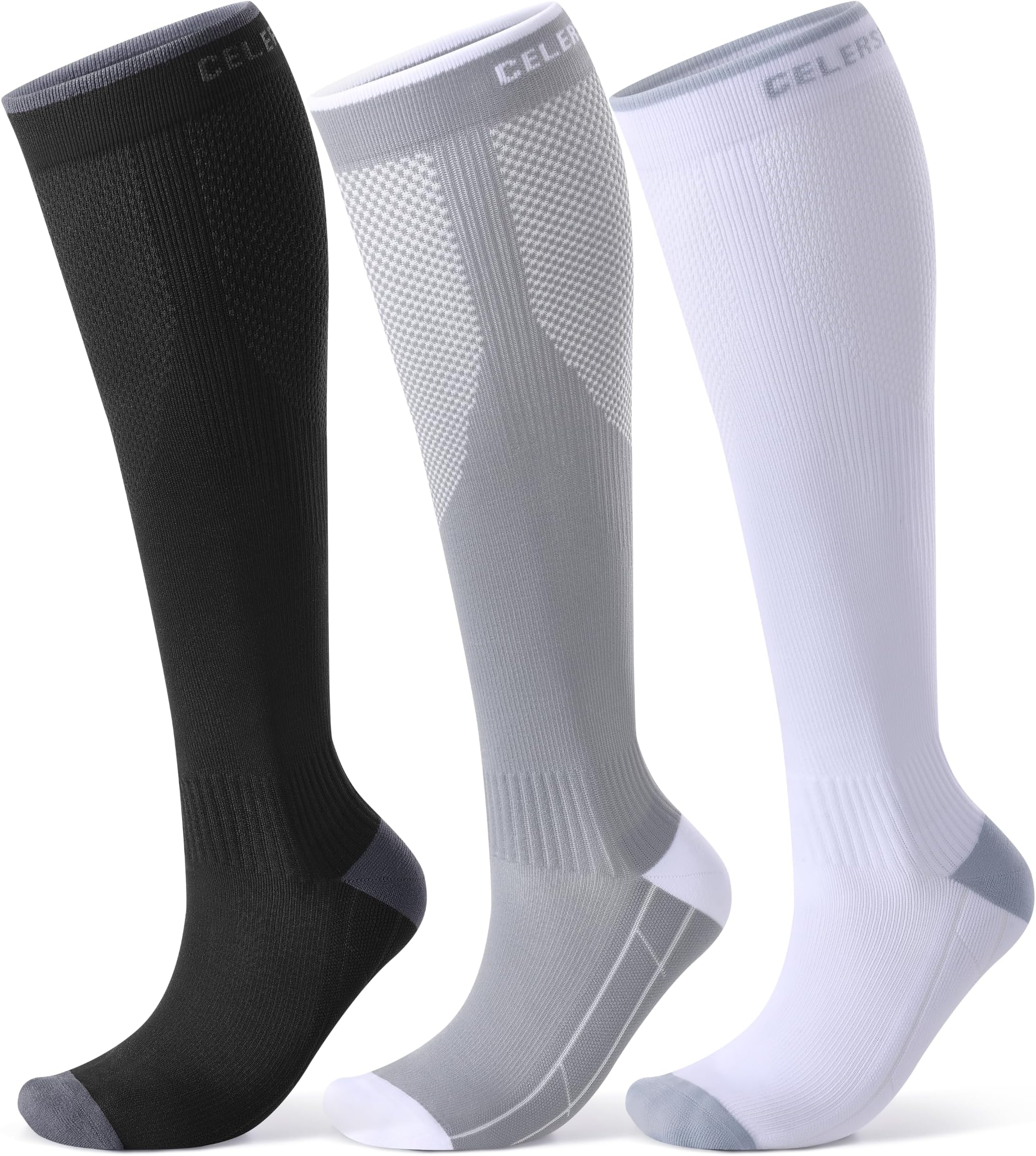 3/4 Pairs Compression Socks Women & Men 20-30mmHg for Flying