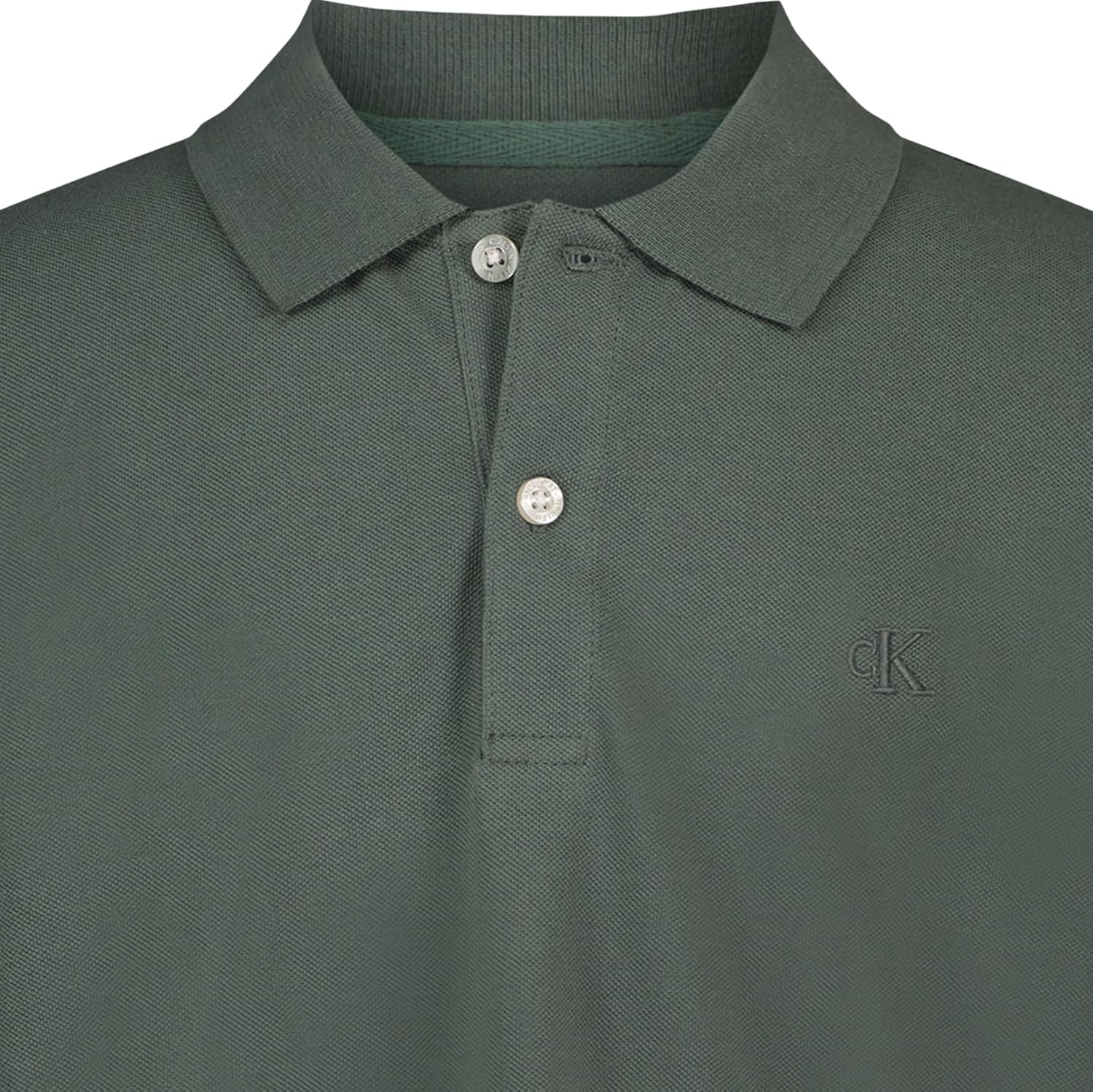 Calvin Klein Boys Short Sleeve Micro Pique Solid Polo, Button Closure, Soft & Comfortable
