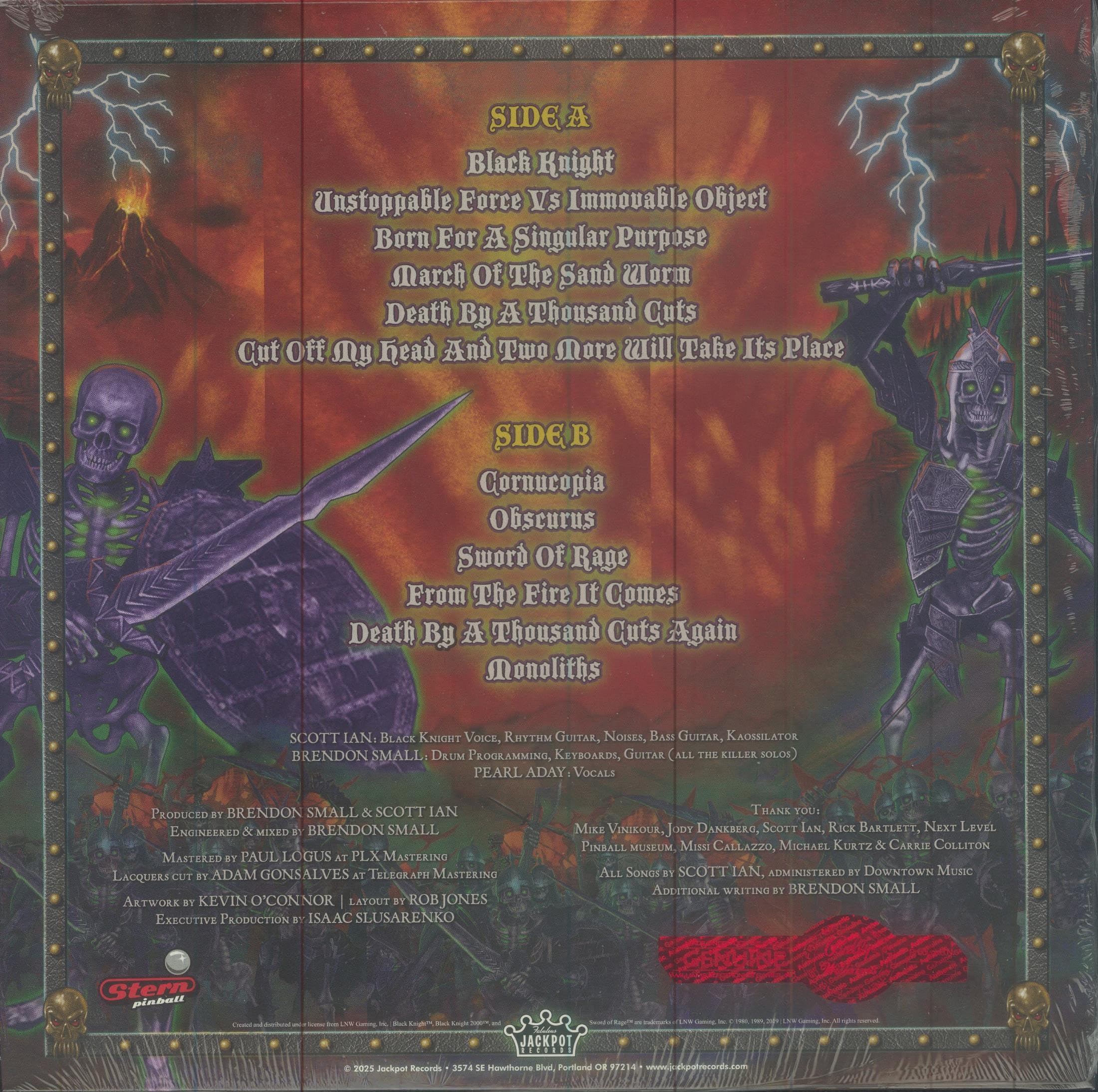Ian, Scott - BLACK KNIGHT™ SWORD OF RAGE™ (Music From The Original Pinball Soundtrack). - 12" Vinyl - RSD 2025
