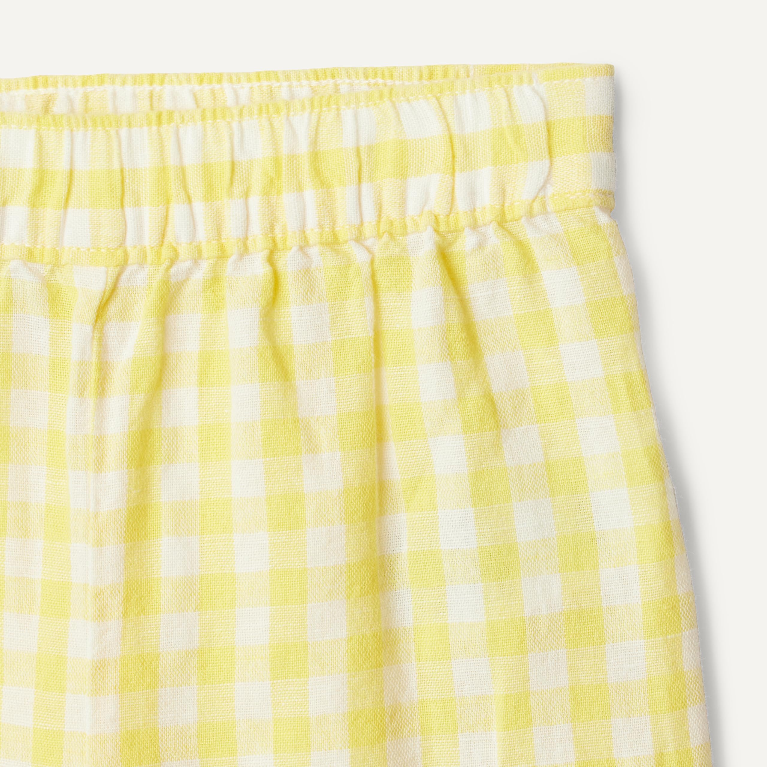 Amazon Essentials x Sofia Grainge Pantalon à Enfiler à Jambes Larges en Coton et Lin, à Volants Mixte Bébé