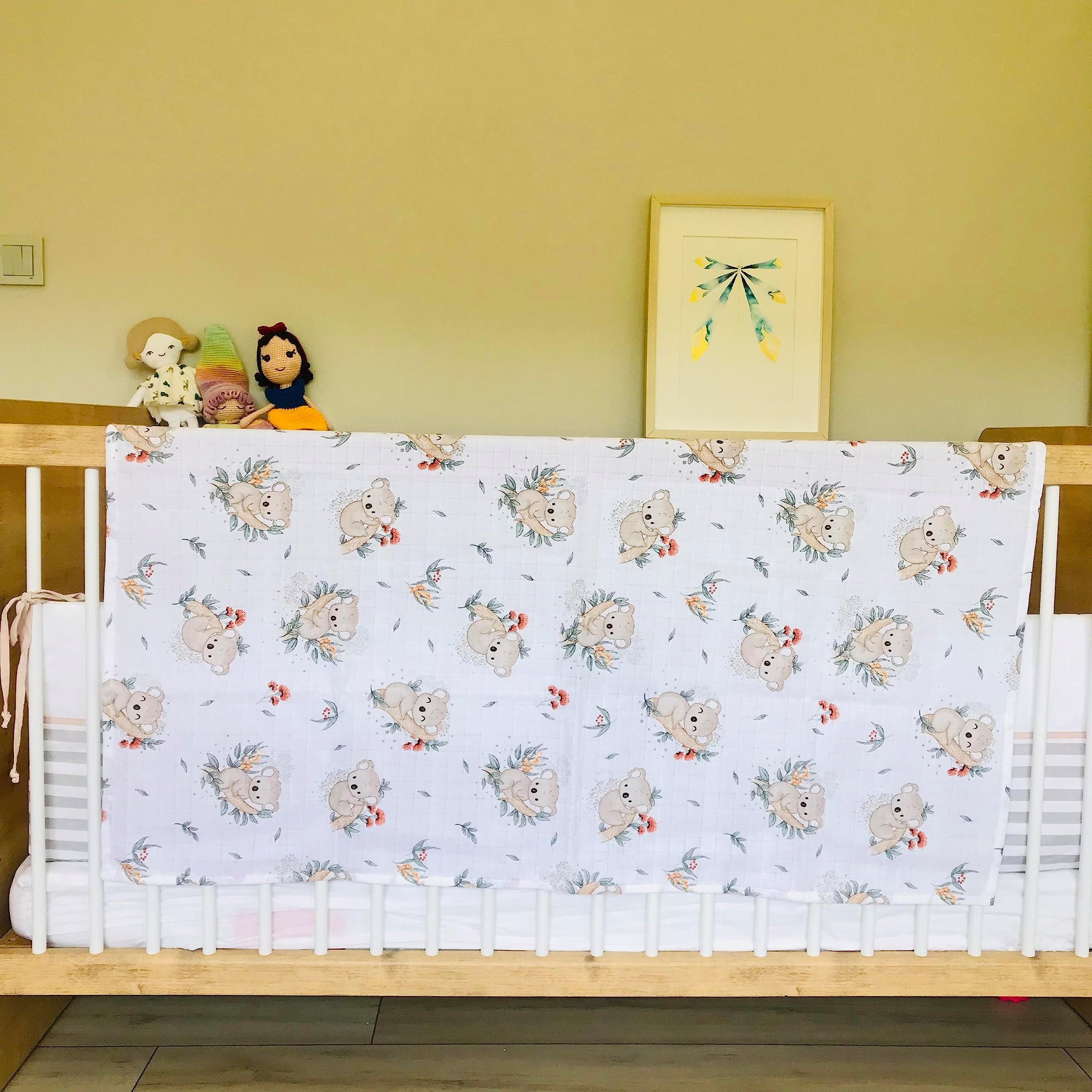 yofu yoga and food Muslin Blanket (43.3''x35.4'') 100% Turkish Cotton, GOTS Certificate, Baby Care, Nursing Cover, Muslin Cover (Muslin Blanket)