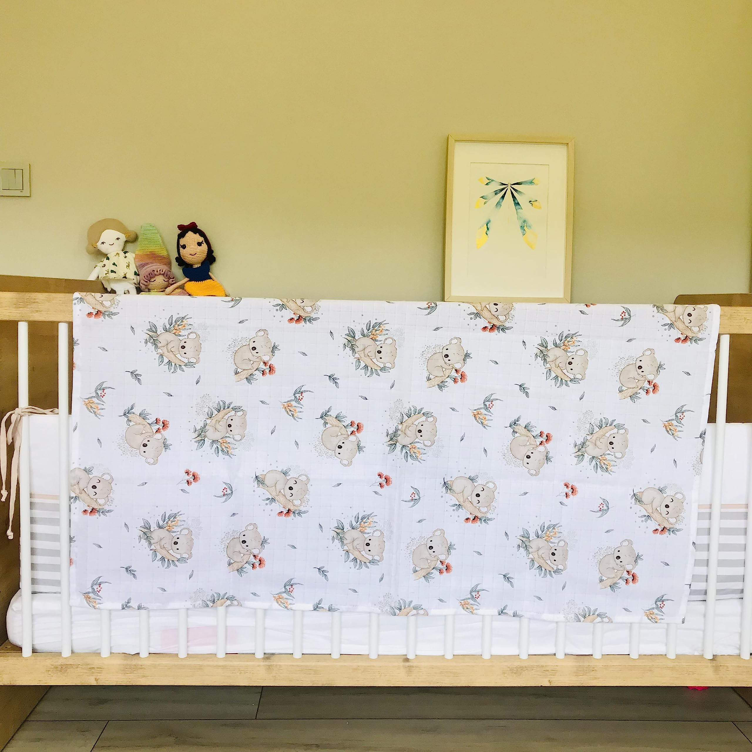 yofu yoga and food Muslin Blanket (43.3''x35.4'') 100% Turkish Cotton, GOTS Certificate, Baby Care, Nursing Cover, Muslin Cover (Muslin Blanket)