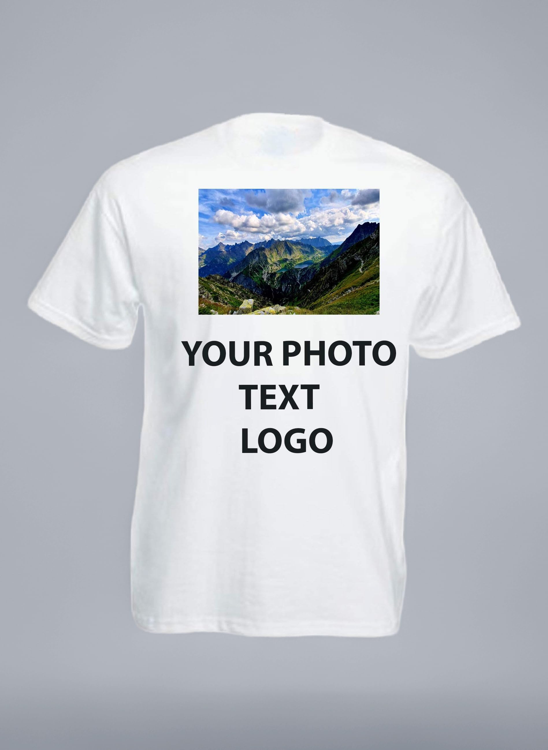 Unisex T-Shirt Personalised Holiday Party Halloween Photo Text Shirt