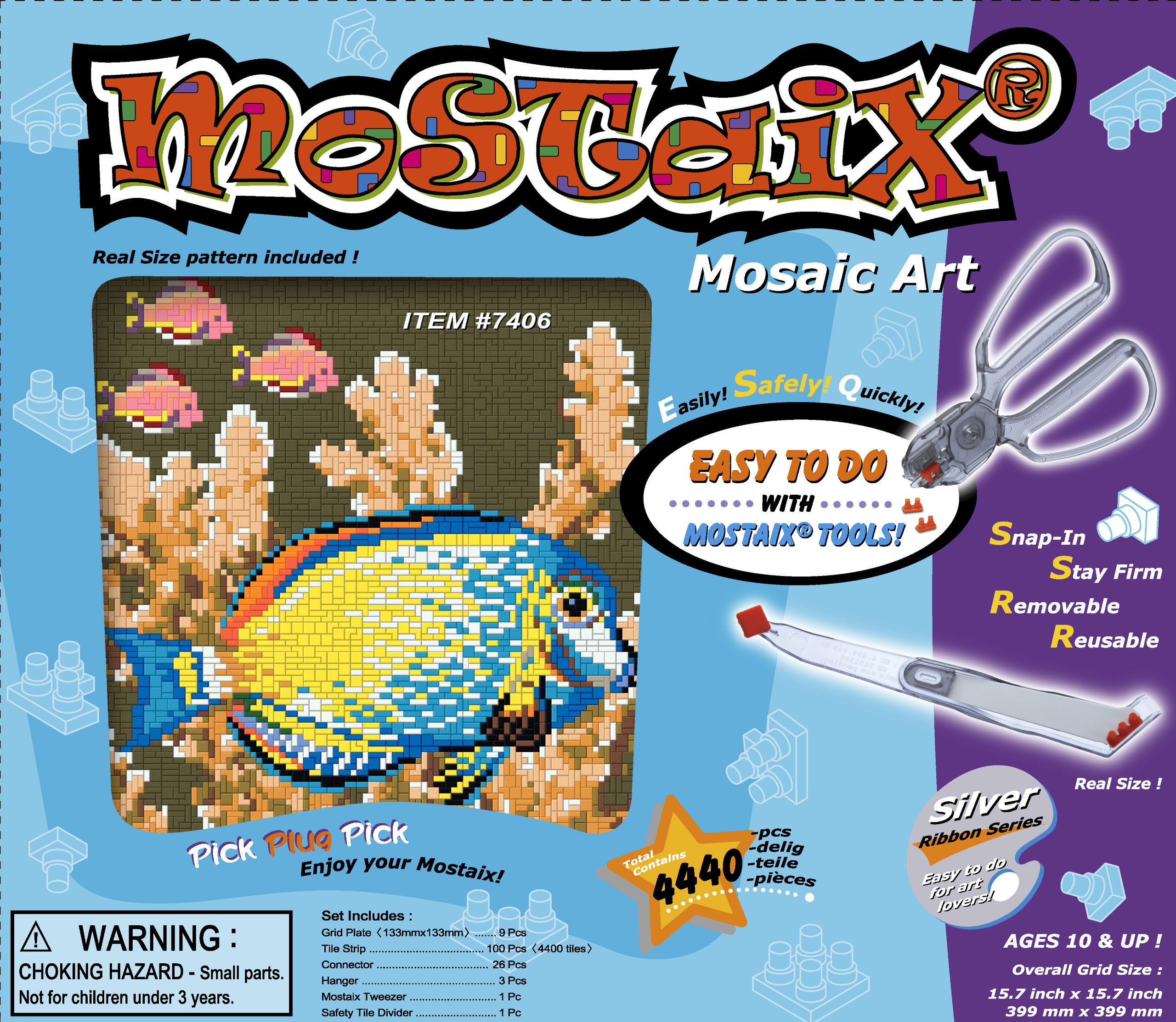 KidKraftMostaix Ribbon Series Fish (Silver)