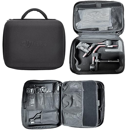 Carry Case for DJI Ronin RS 3 Mini/RS 2/ RSC 2/RS 3 Pro,DJI RS4 Ronin-S,Ronin-S,All Ronin Series DSLR Gimbal Bag Stabilizer Holds Combo Kits,Tablets, Batteries, Handles - Original DJI PRO Storage