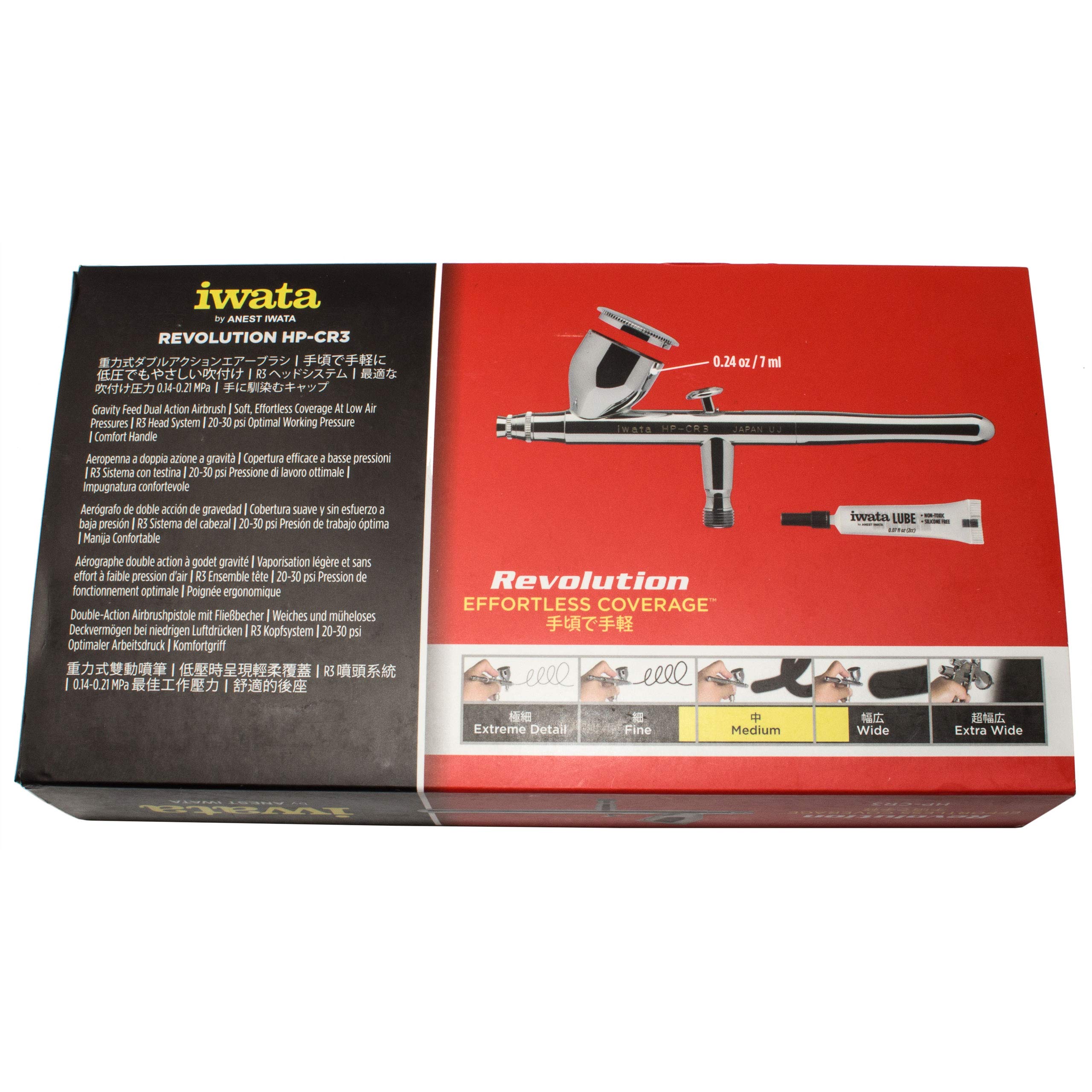 Iwata Revolution 4530 HP-CR3 Airbrush mit Schwerkraftzufuhr und Dual-Action