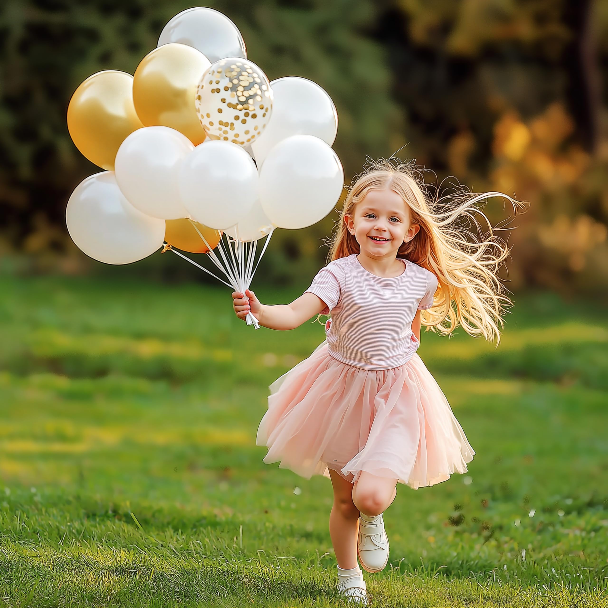 JOYIN 150 Pcs White Balloons, Different Sizes 18 12 10 5 Inch White Latex Balloon Arch Kit with Instruction for Birthday Decoration Party Graduation Wedding Holiday