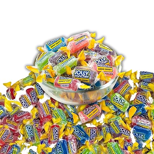 Miniatura 3 de Jolly Ranchers - Caramelos duros a granel. Sabor a fruta surtido, 4.5 libras de aproximadamente 350 caramelos duros envueltos individualmente,