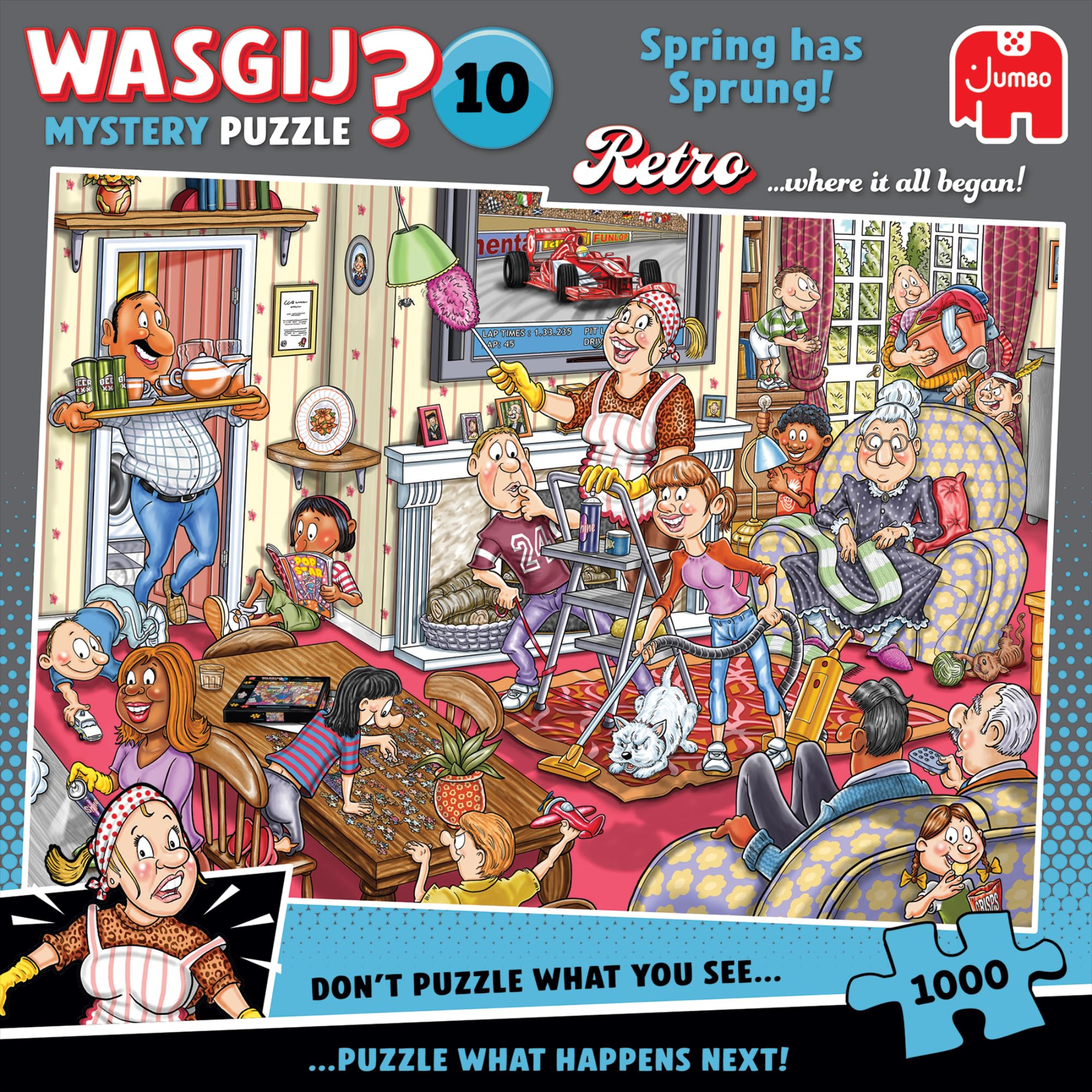 Wasgij Retro Mystery 10 Spring has Sprung 1000 Piece Jigsaw Puzzle