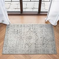 Vista 62 de Bloom Rugs - Alfombra caminera Caria lavable, antideslizante, de 3,05 m, color marfil/gris/caramelo tradicional, para entrada, pasillo, baño