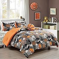 Vista 13 de Chezmoi Collection Gamer Bedding - Juego de edredón de microfibra de 4 piezas con estampado de consola de videojuegos para niños, adolescentes