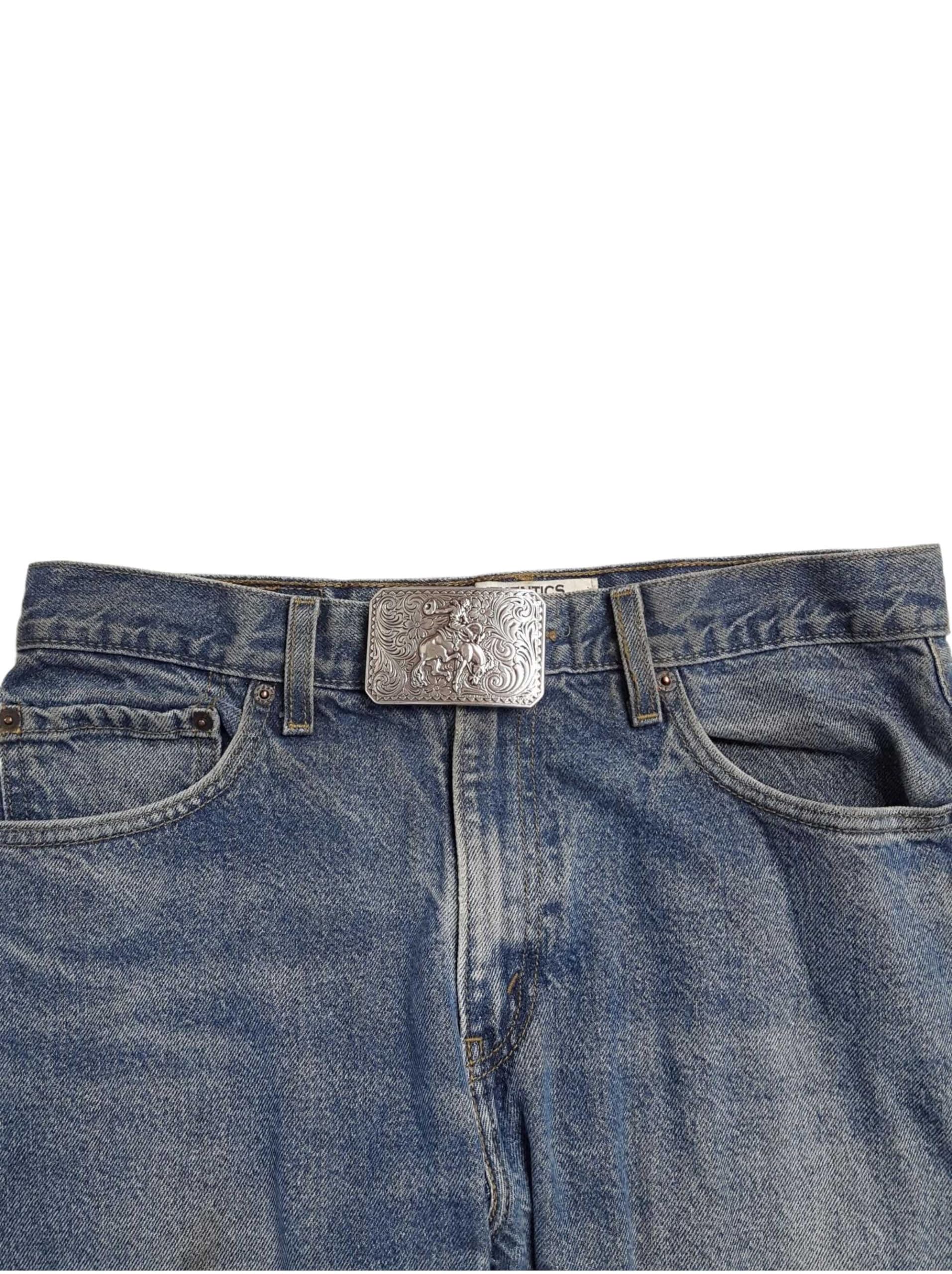 Axesoria Western Silver Rodeo Belt Buckle