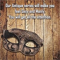 Vista 77 de Máscara de mascarada para hombre, máscara de aspecto antiguo para Halloween, fiesta veneciana, fiesta de máscaras y baile de máscaras