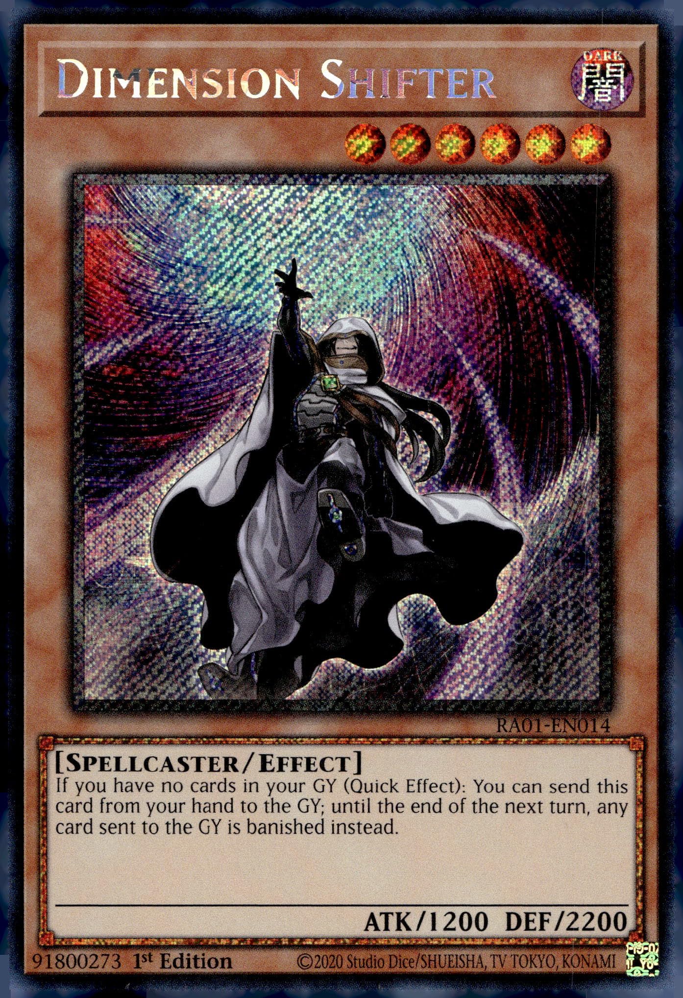 Dimension Shifter (Platinum Secret Rare) - RA01-EN014 - Platinum