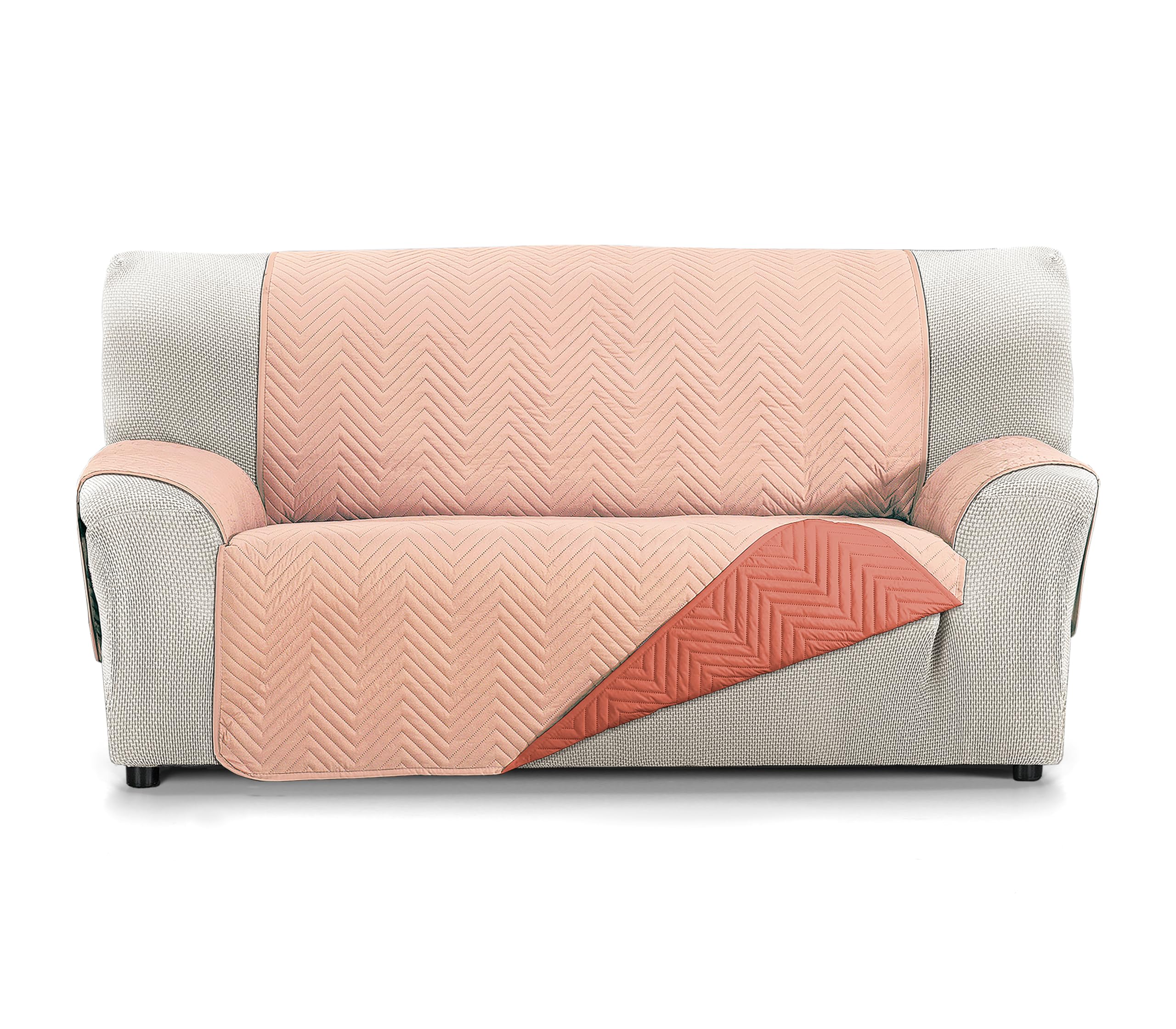 Martina Home Sofa Cover Milano 3 Seater Tile/Coral