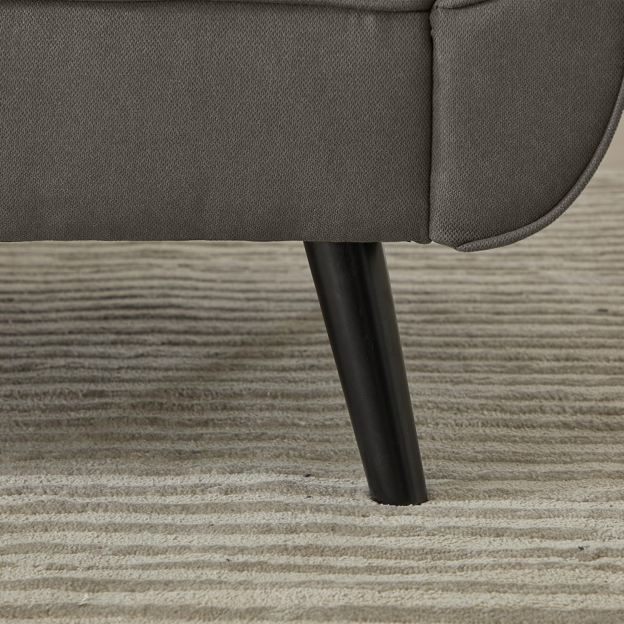 JIEXI Dreifaches Schlafsofa Dunkelgrau, Sofa Klein 191x83cm | Rückenlehne ohne Klappfunktion, bequem, geeignet für Wohnzimmer, Schlafzimmer, Zimmer