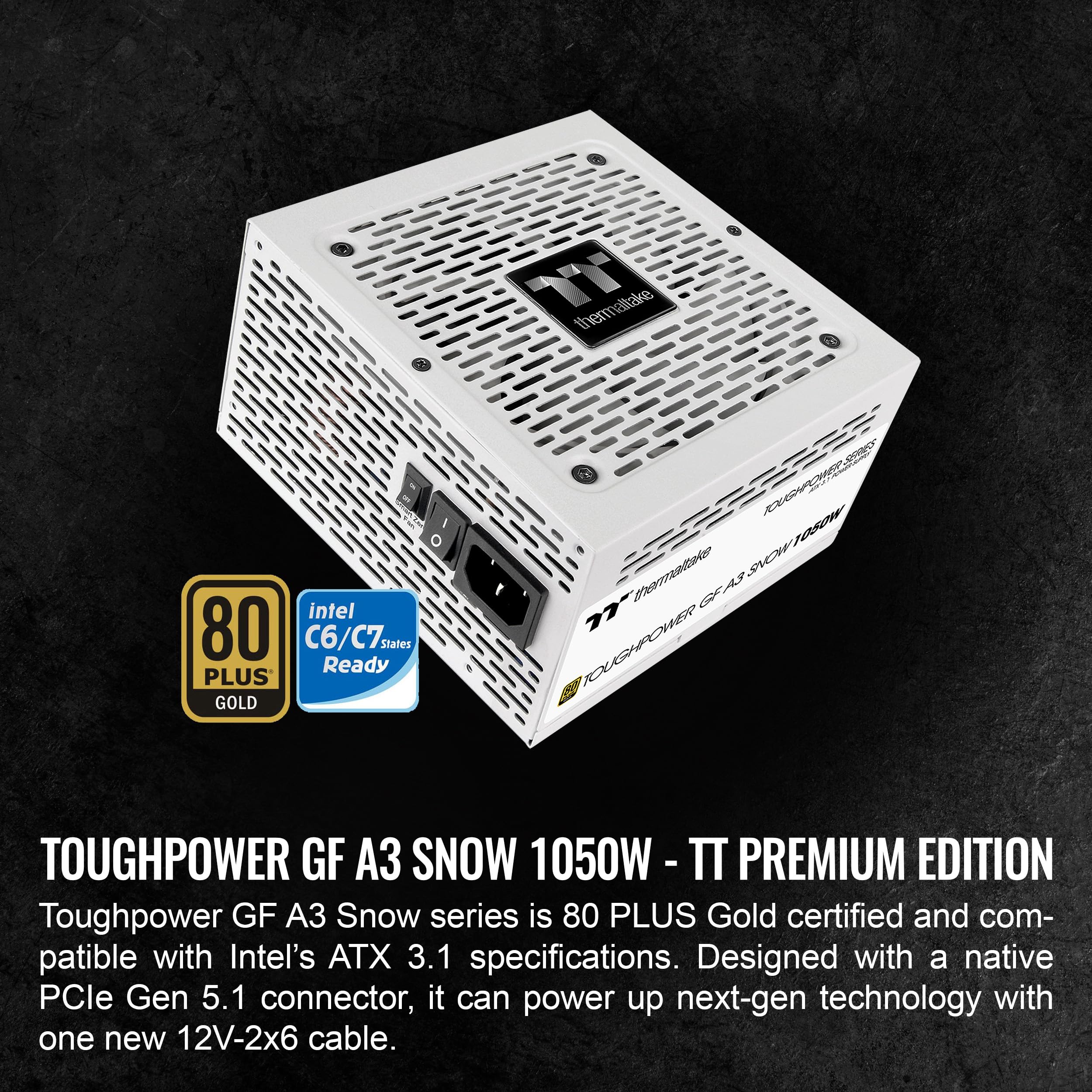 Amazon.com: Thermaltake Toughpower GF A3 Snow Edition 1050W 80+
