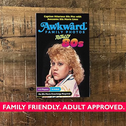 Miniatura 4 de All Things Equal, Inc. The Awkward Family Photos Totally 80s Movie Line Caption Game Caption Fotos divertidas con memorables líneas de películas de