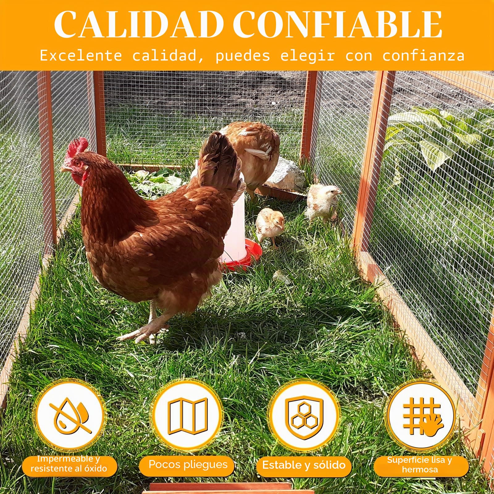Malla de alambre galvanizado, 1 m × 10 m, malla de 6 mm, red para ratas y roedores, valla universal para camas elevadas, pollos, conejos, ardillas y ratones