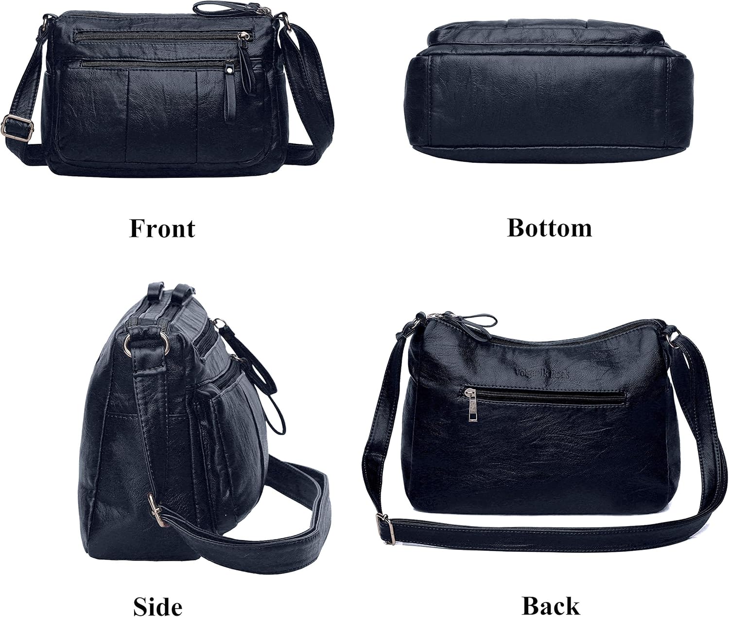 VOLGANIK ROCK Purses for Women Soft PU Leather Shoulder Bag Ladies Crossbody Purse and handbags Lightweight Pocketbook - Image 4