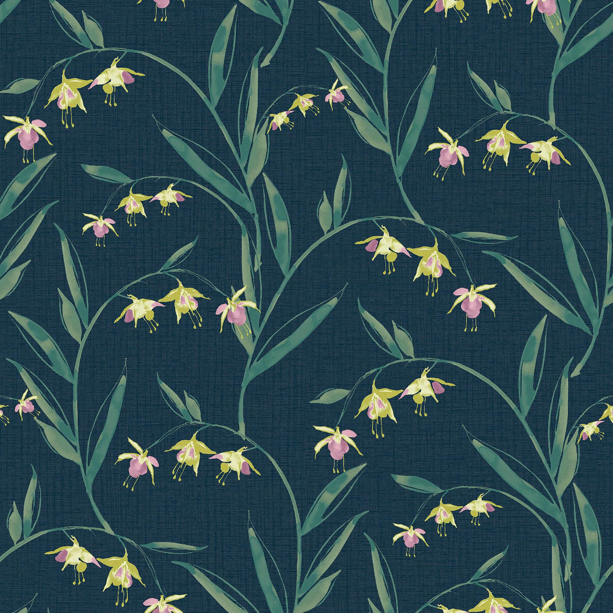 Papier peint Fuchsia Midnight Laura Ashley pour masquer les imperfections de mur