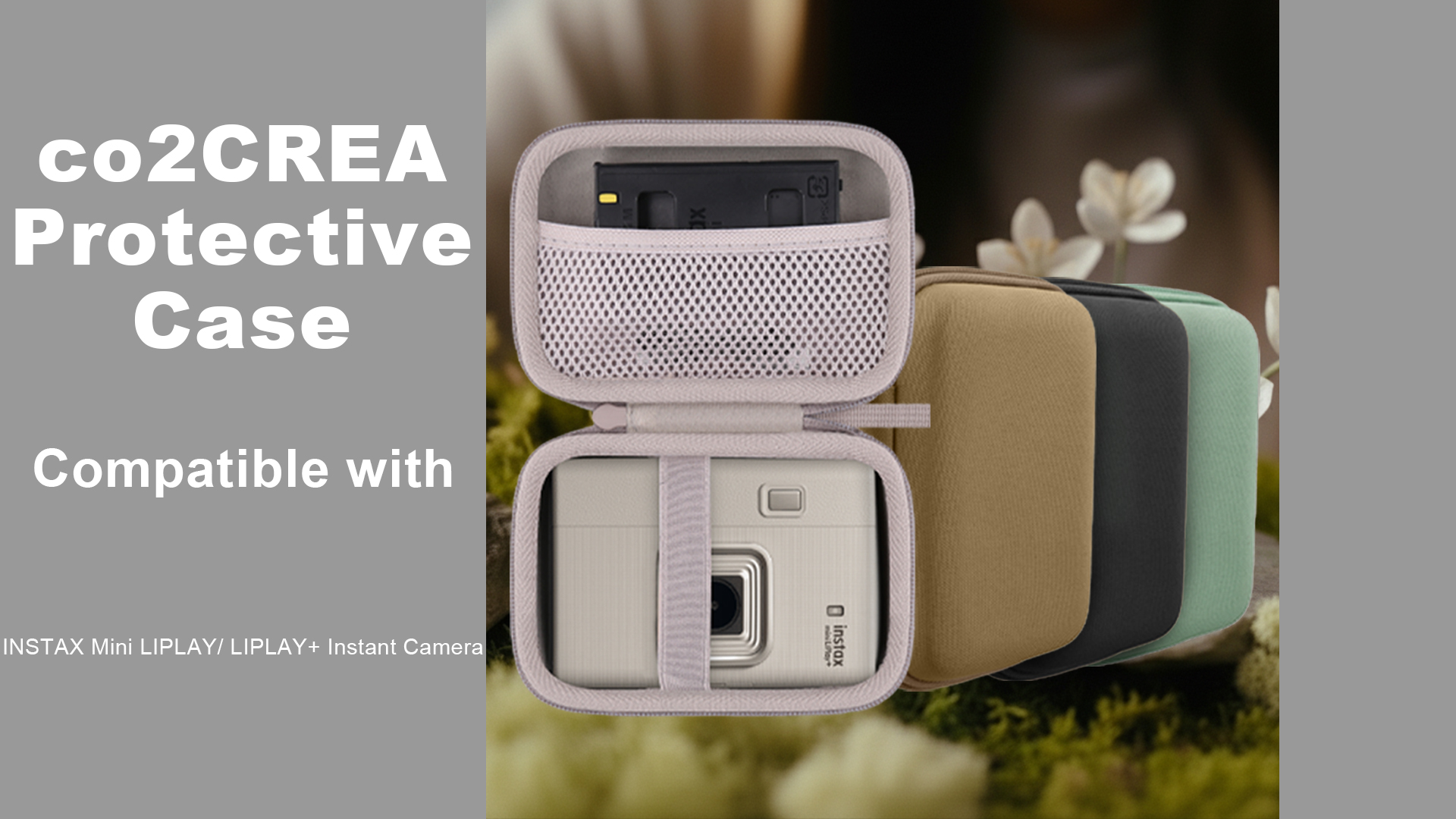 FUJIFILM instax mini LiPlay ケース付 Amazon.com : co2CREA Hard 