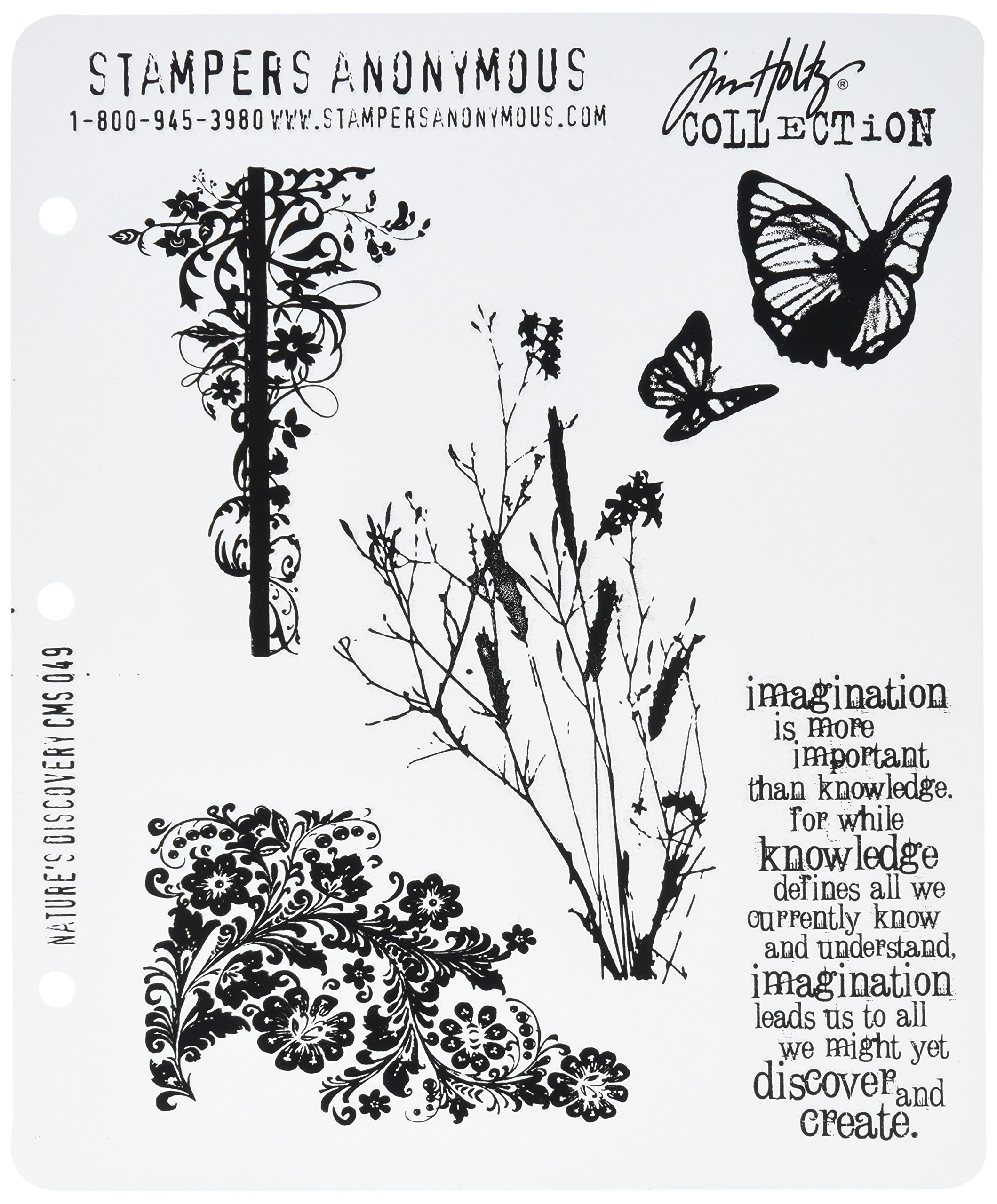 Stampers Anonymous Nature's Discovery Heartfelt Creations 303562 Cling Rubber Stamp Set 5"X6.5", Wildwood Cottage