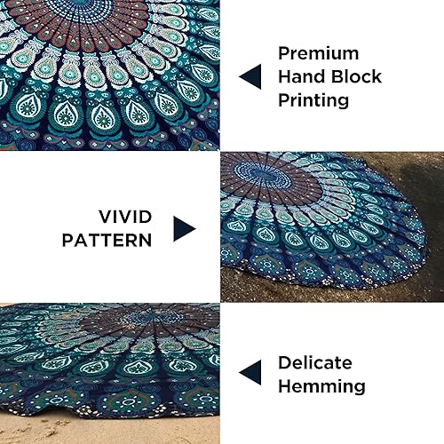 Miniatura 4 de Tapiz Raajsee de pared, diseño de mandala