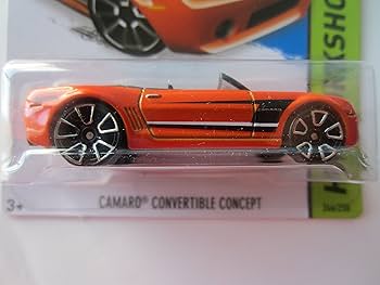 HOT WHEELS HW WORKSHOP ORANGE CAMARO CONVERTIBLE CONCEPT 246