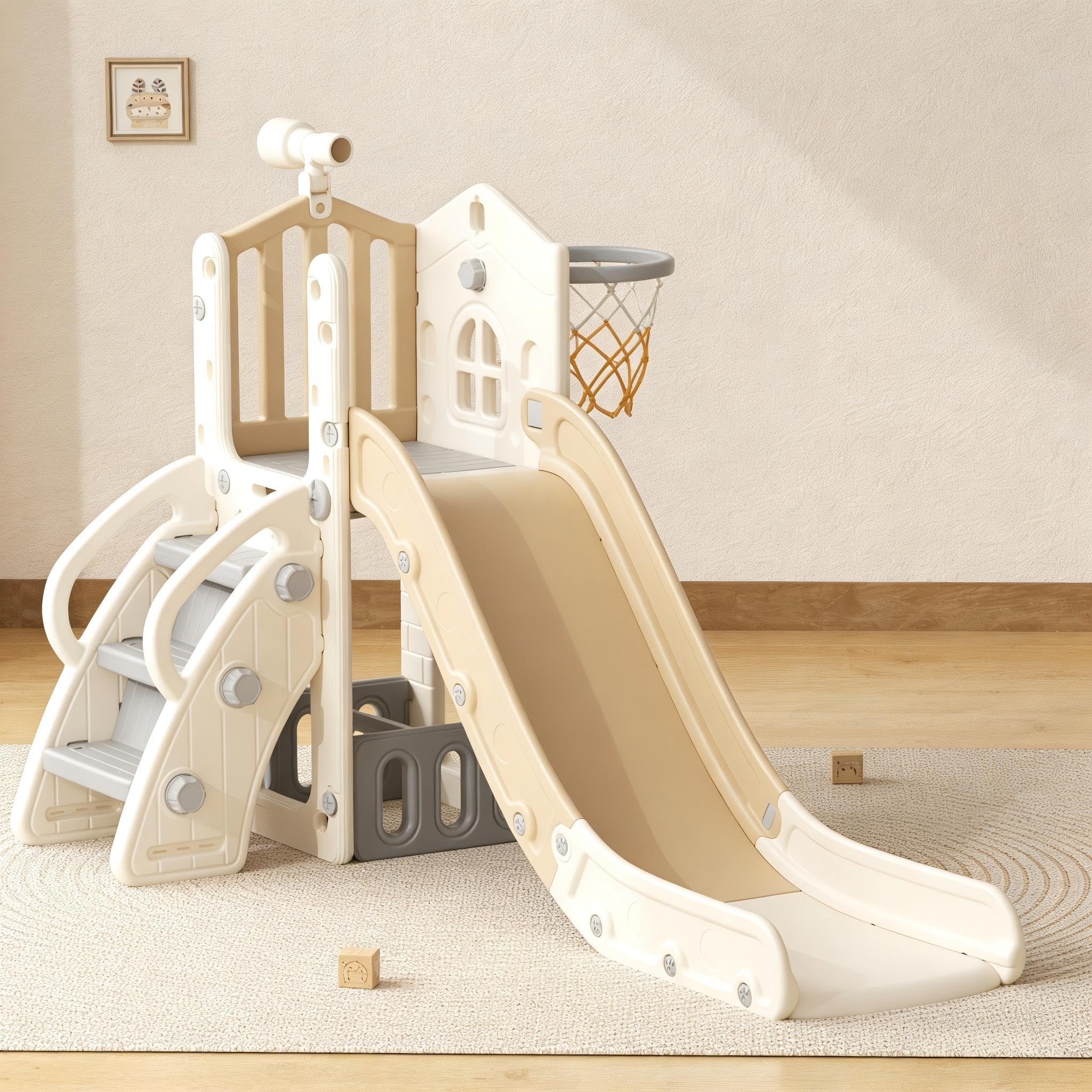 Amazon.com: YUFU 5 in 1 Toddler Slide, Indoor Outdoor Playset for
