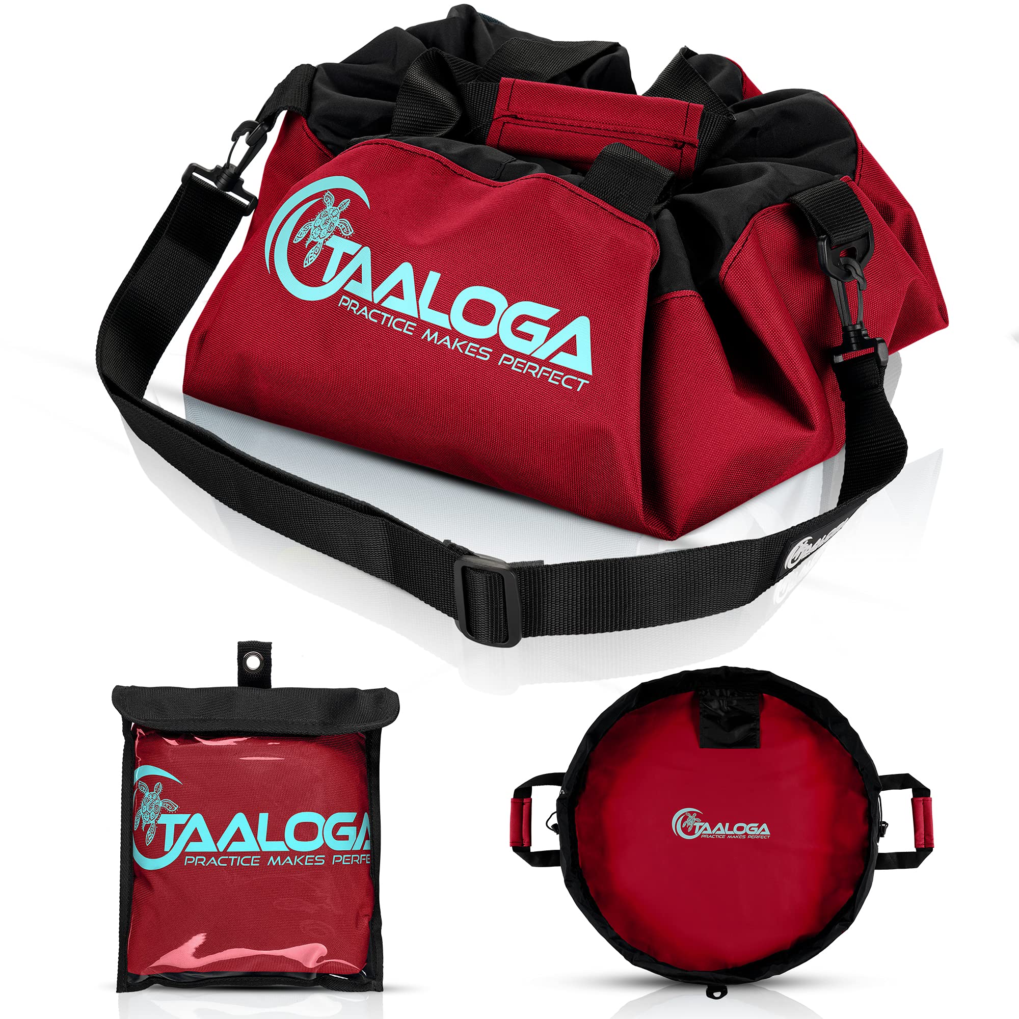 Tapis de rechange TAALOGA® pour mettre et enlever la combinaison en néoprène - Sac de transport idéal pour tous les objets humides après la natation, le ski, le surf ou le triathlon.