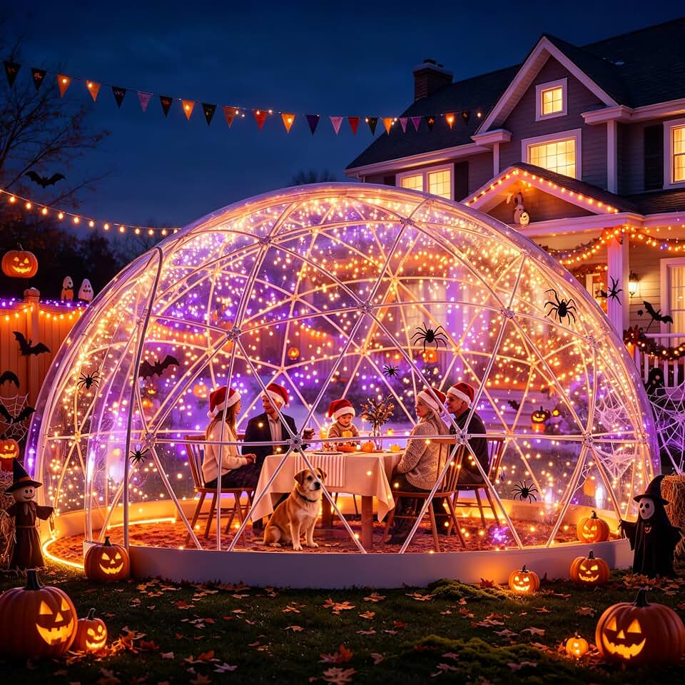 Garden Dome Tent 12 Ft Clear Bubble Tent House for 4–8 Person