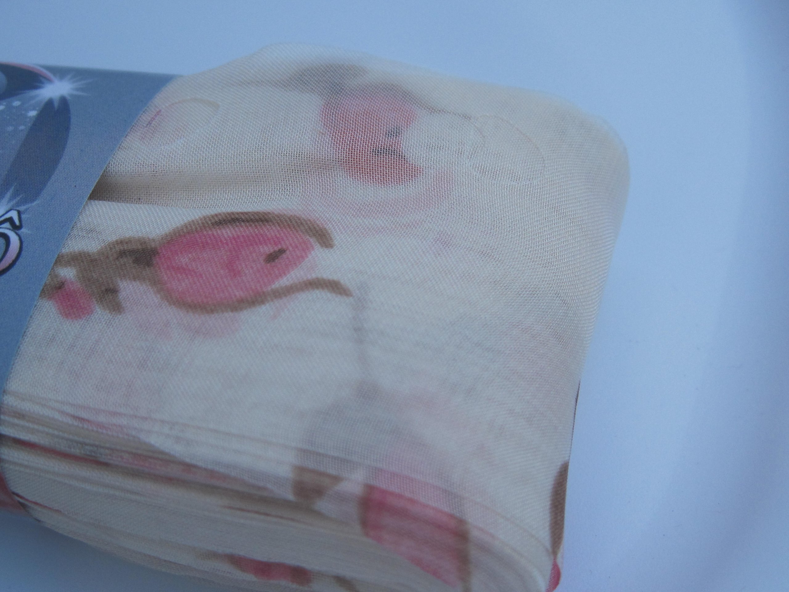 Circulo Tecido Trico Floral Print Fabric Ruffling Scarf Yarn Col#2611 1 Sk