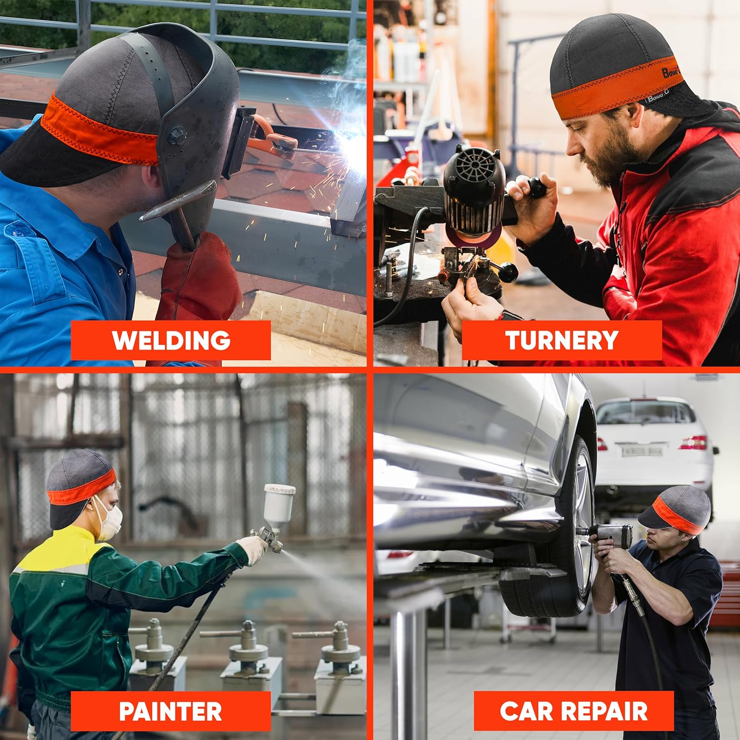 Bawa.G Canvas Welding Cap for All Trades