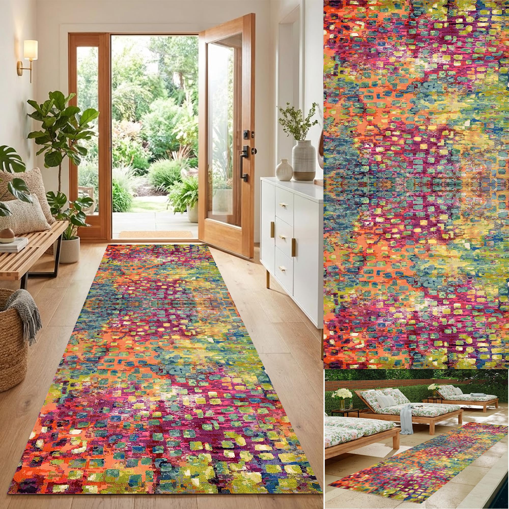 Alfombras de pasillo para cocina y dormitorio que transforman tu entrada de 90x250 cm