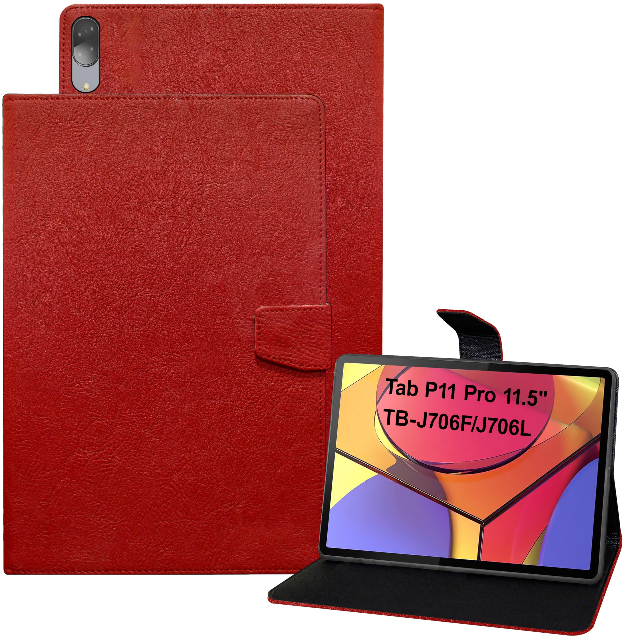TGK Plain Design Flip Case Cover for Lenovo Tab P11 Pro 11.5 Inch Tablet 2020 Model (TB-J706F/J706L) (Red) (B09KLTV8PM) Amazon Price History, Amazon Price Tracker