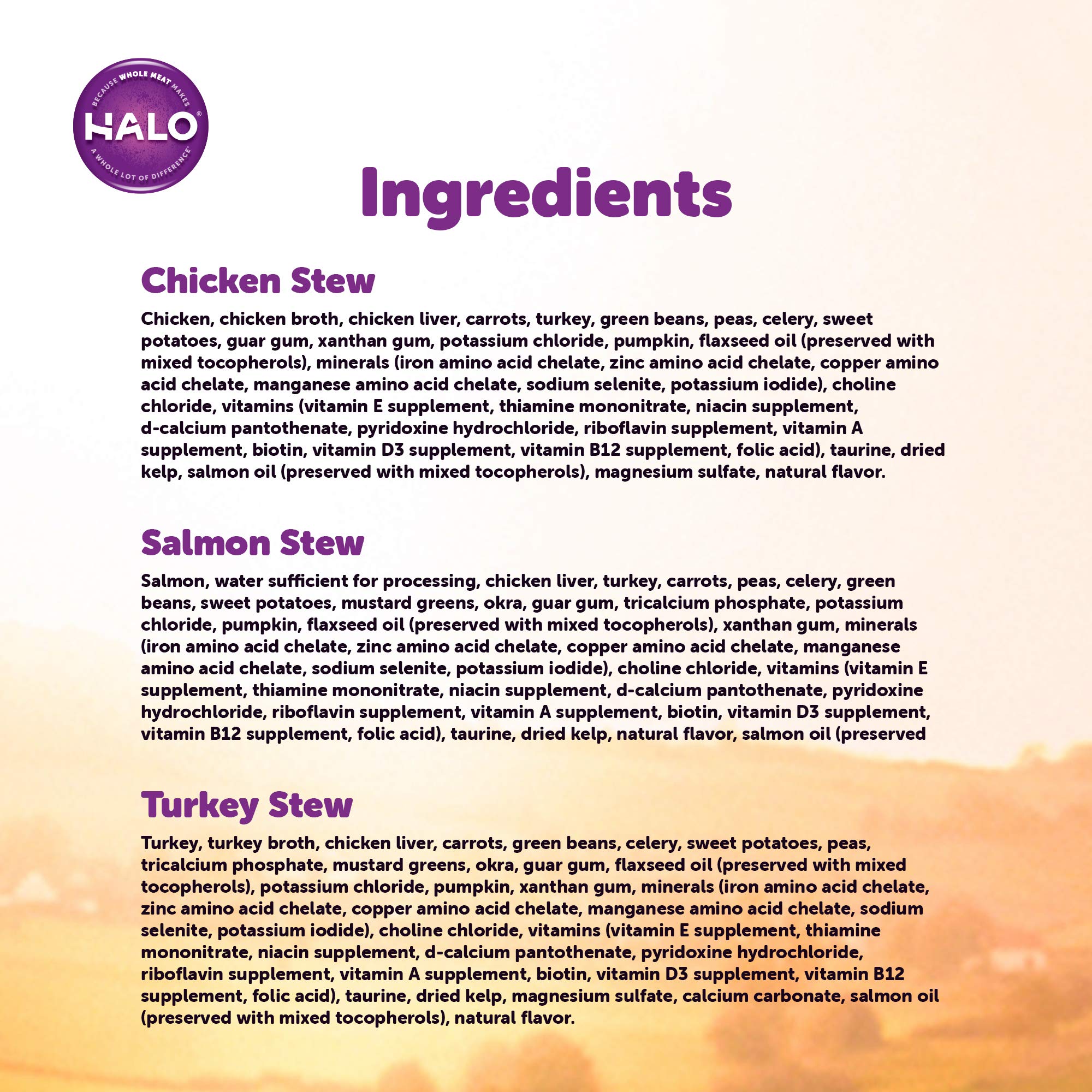 Halo Grain Free Natural Wet Cat Food, Sustainably Sourced, Highly