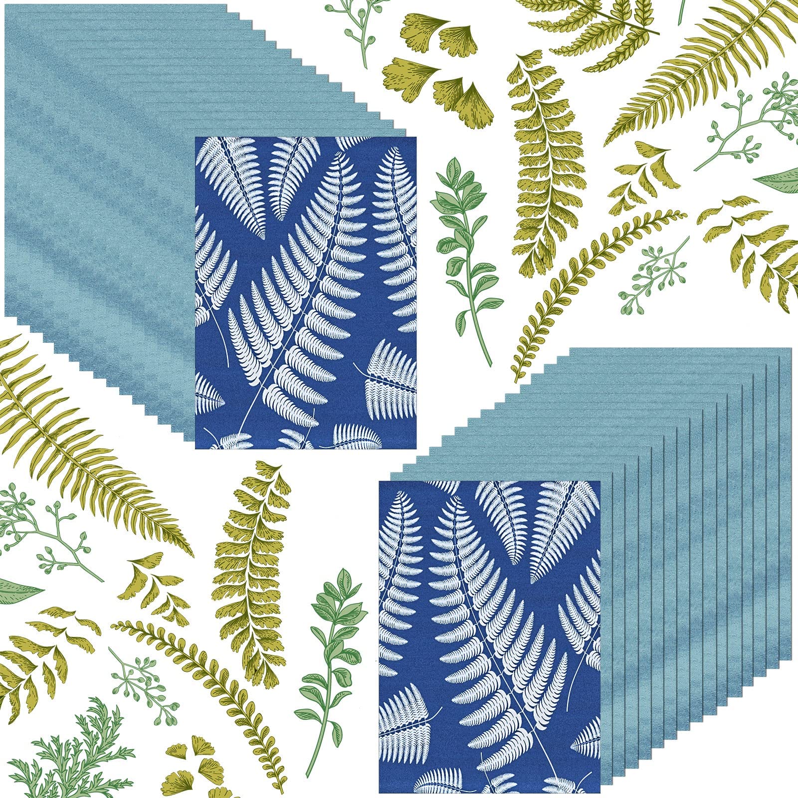 MAKINGTEC 32 Sheets A5 Cyanotype Paper, Sheets Sun Print Paper, Solar Drawing Paper Sensitivity Nature Printing Paper for Kids Adults Sun Arts Crafts DIY Project (20.8 * 15cm)