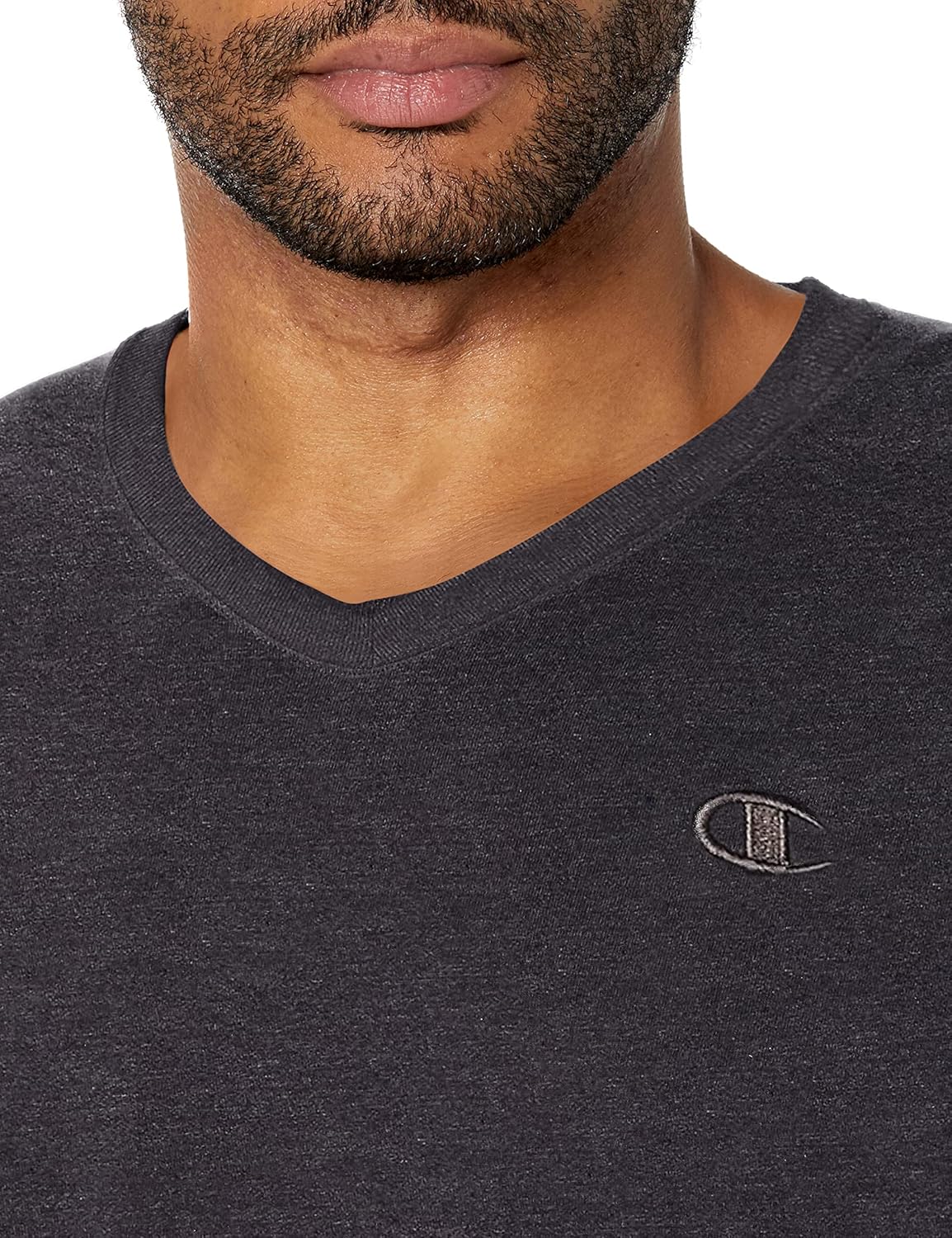 Champion Men's Classic Jersey V-Neck Tee - Image 3