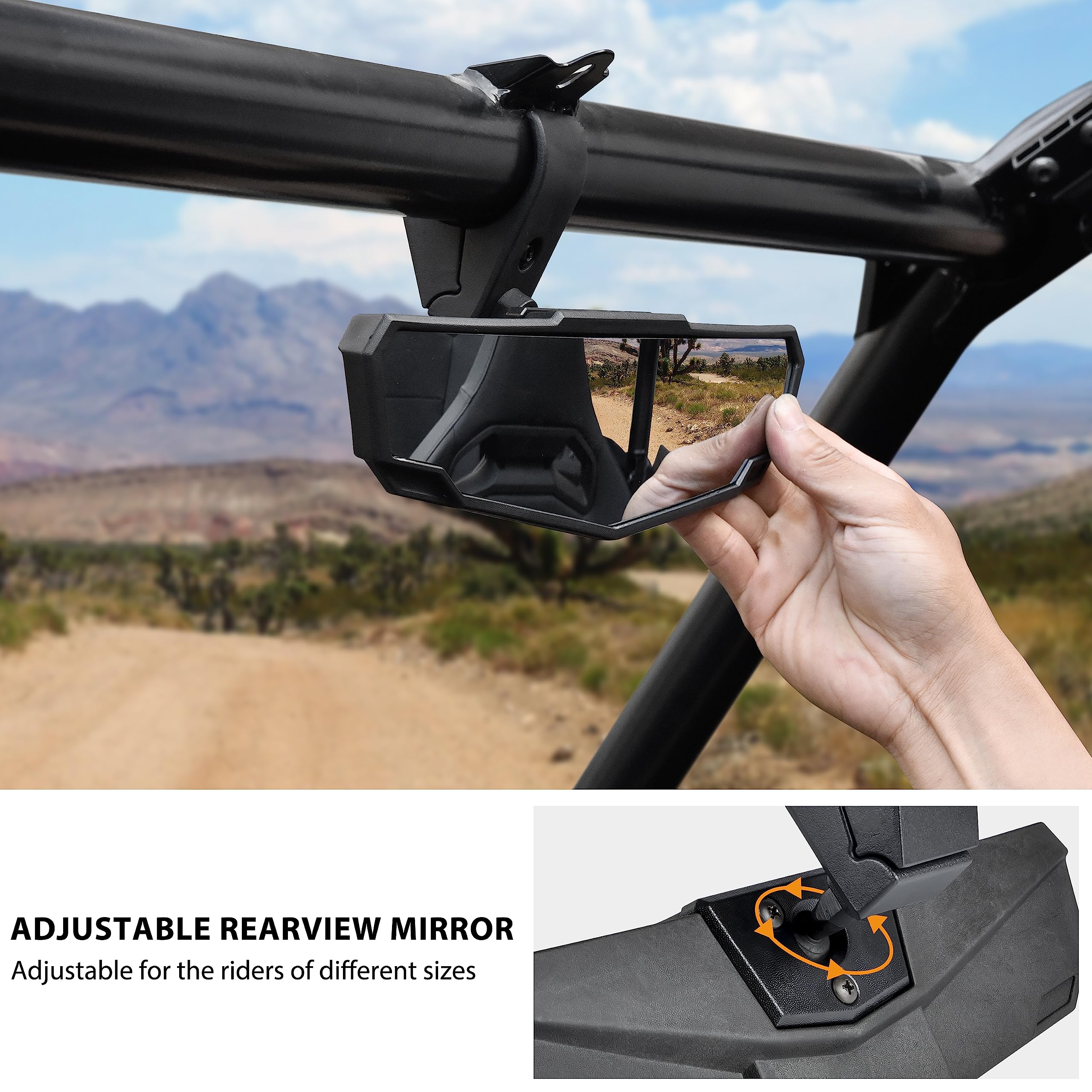 KIWI MASTER Rear View Mirrors For Honda Talon 1000 (2019-2025) - Convex Racing Mirrors, Easy Install, Vibration-Free - View #6